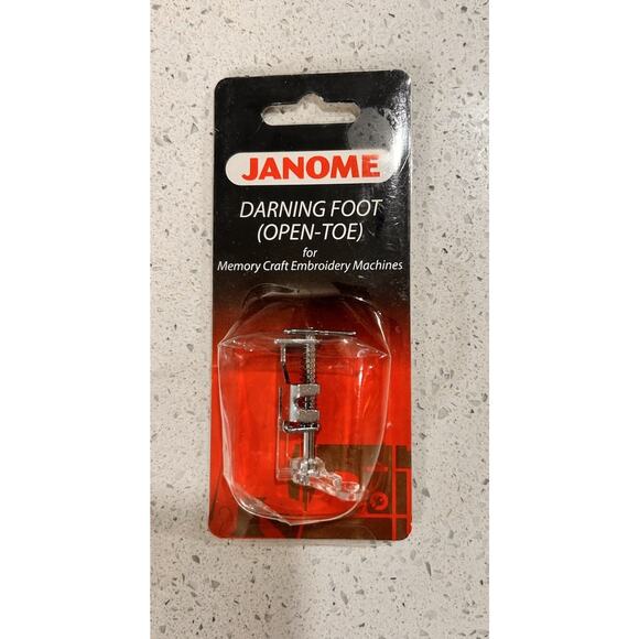 Janome Darning foot (Open Toe) for Memory Craft Embroidery Machines # 200337005 - Picture 1 of 2